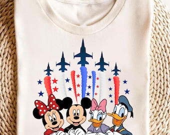 1776-2026 Anniversario USA PNG, Personaggi dei cartoni animati patriottici di Topolino png, Celebrazione dell'indipendenza americana, Maglietta del 4 luglio sublimazione PNG