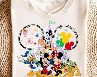 Mickey & friends png design, Disney Family Vacation 2026 PNG, Magical Kingdom Trip Shirt Design, Mickey Friends Sublimation Clipart digital