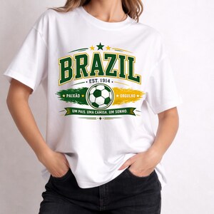 Brazil Soccer Fan PNG, Brazil Football Shirt Design, Vintage soccer design, brazil soccer png, brazil football png, world cup 2026 shirt png image 10