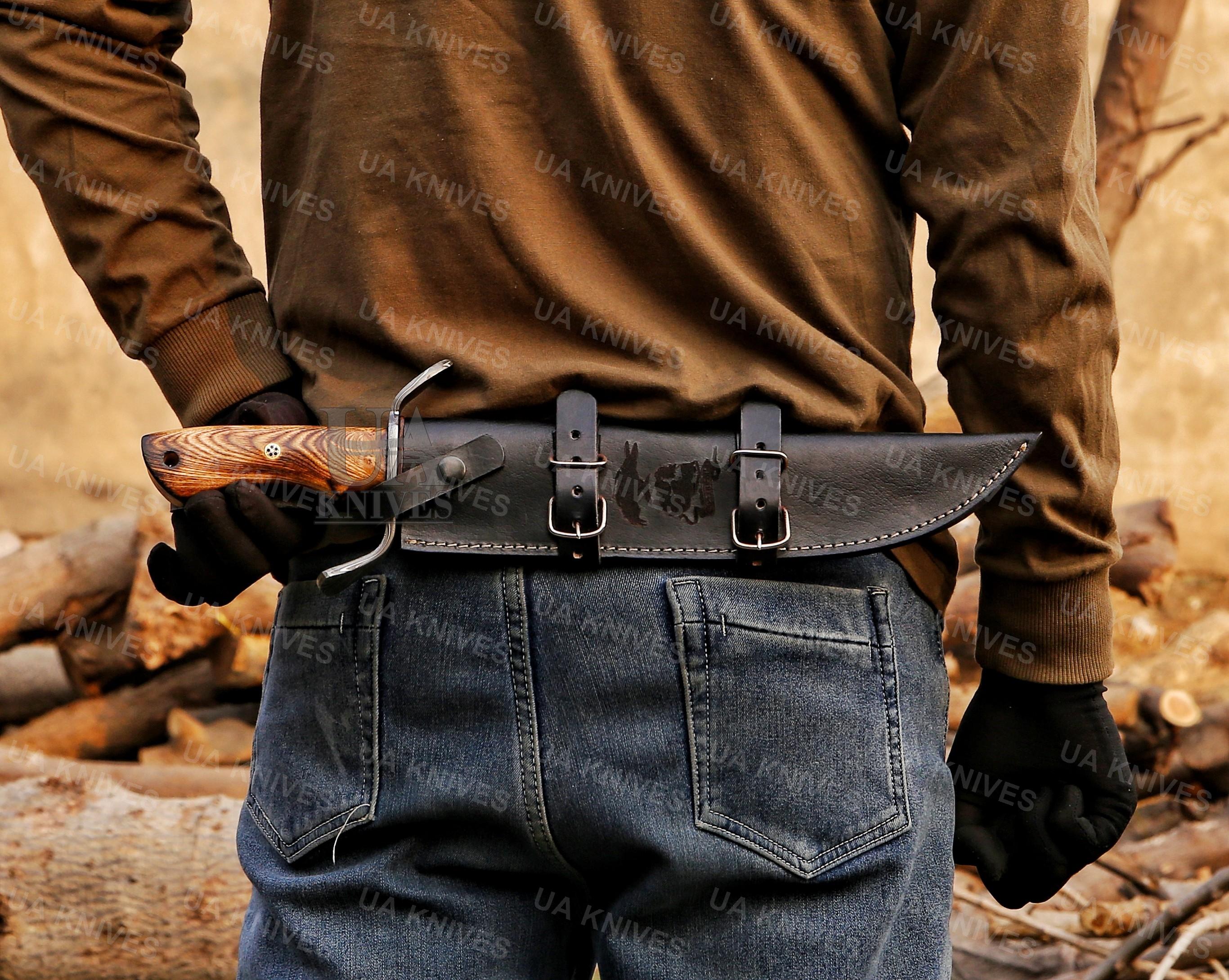 Ideal Gift for Men, the Expendables Handmade Bowie With Damascus