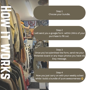 Thrifted Personalized Aesthetic Stylized Curated Clothing Bundle Mystery Box Pinterest inspired wardrobe image 2