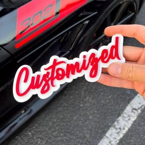 Custom Your Own Text Car or Truck Nickname Emblem Badge