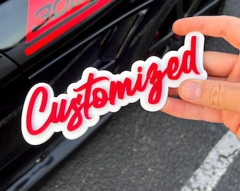 Custom Your Own Text Car or Truck Nickname Emblem Badge