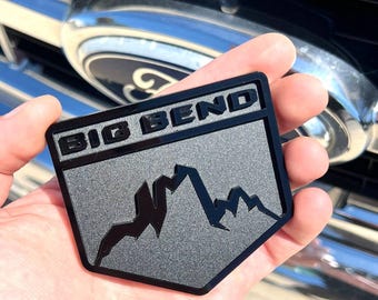 BIG BEND Badge Black Acrylic 2D Emblem for Cars and Trucks