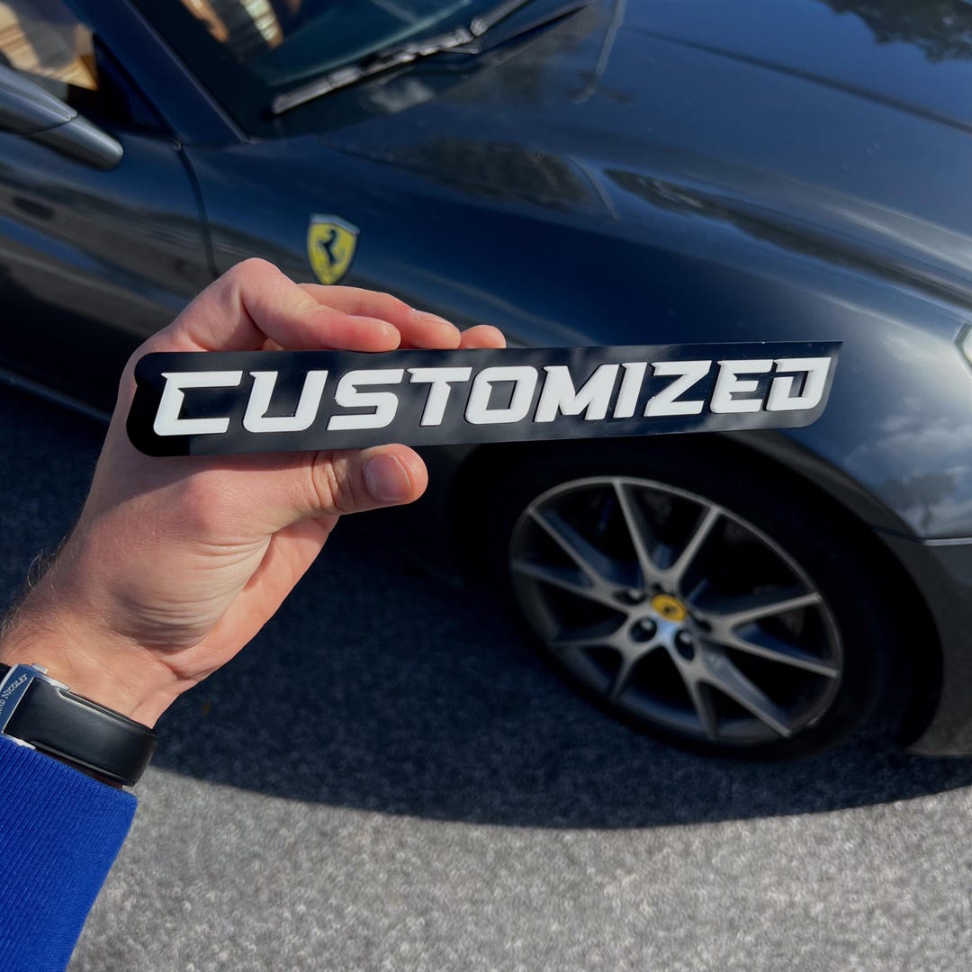 Custom Car Name Emblem Badge Custom, Your Own Text Car or Truck ...