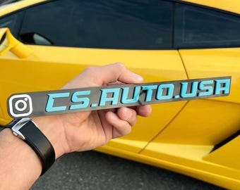 Custom Instagram Car Name Emblem Badge Custom, Your Own Text Car or Truck Nickname Emblem Badge