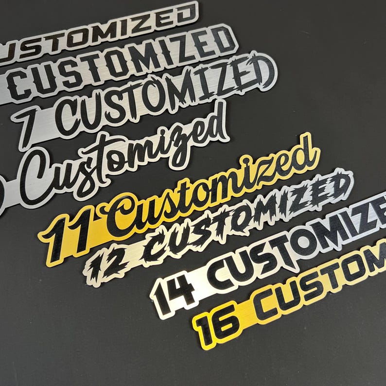 Custom Car Name Emblem Badge Custom, Your Own Text Car or Truck ...
