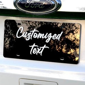 Custom License Plate for Front of Car | Custom Personalized License Plate | Custom Car Tags | 6x12 Aluminum | Car Tags | Made in USA