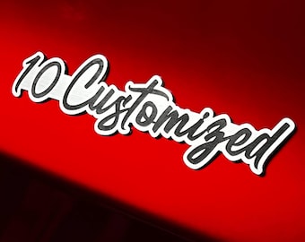 Custom Car Name Emblem Badge Custom, Your Own Text Car or Truck Nickname Emblem Badge