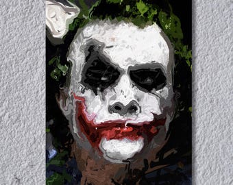 Heath Ledger's Joker 13X19 Art Print - Etsy 日本