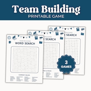 Team Building Word Search, Word Hunt Office Party Game Printable, Work Games for Team Building, Fun Office Puzzle Game for Work Party Ideas