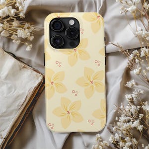 Phone Case, Floral Tough Phone Cases, Durable Phone Cover, Spring Accessories, Gift for Her, Flower Pattern Case, Trendy Tech Protection