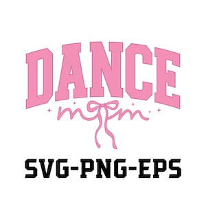 Dansmamma SVG PNG, Dansmamma Varsity Coquette Rosett PNG, Dansmamma Era SVG, Dansmamma Liv Svg, Danslagsmamma T-shirtdesign, Cheer Mom Design