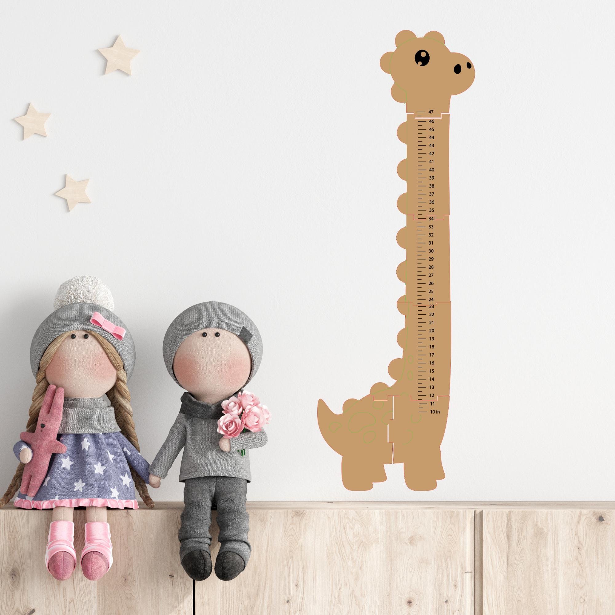 Kids Growth Chart Laser Cut, Height Ruler for Boys Girls Size Measuring ...