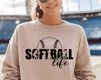 Softball Life SVG PNG, Softball Mom Svg Png, Varsity Softball Mom PNG, Softball Svg, Softball Mama Design, Softball Baseball Sublimation