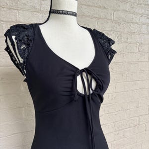 Vintage 2000s Black Midi Sundress