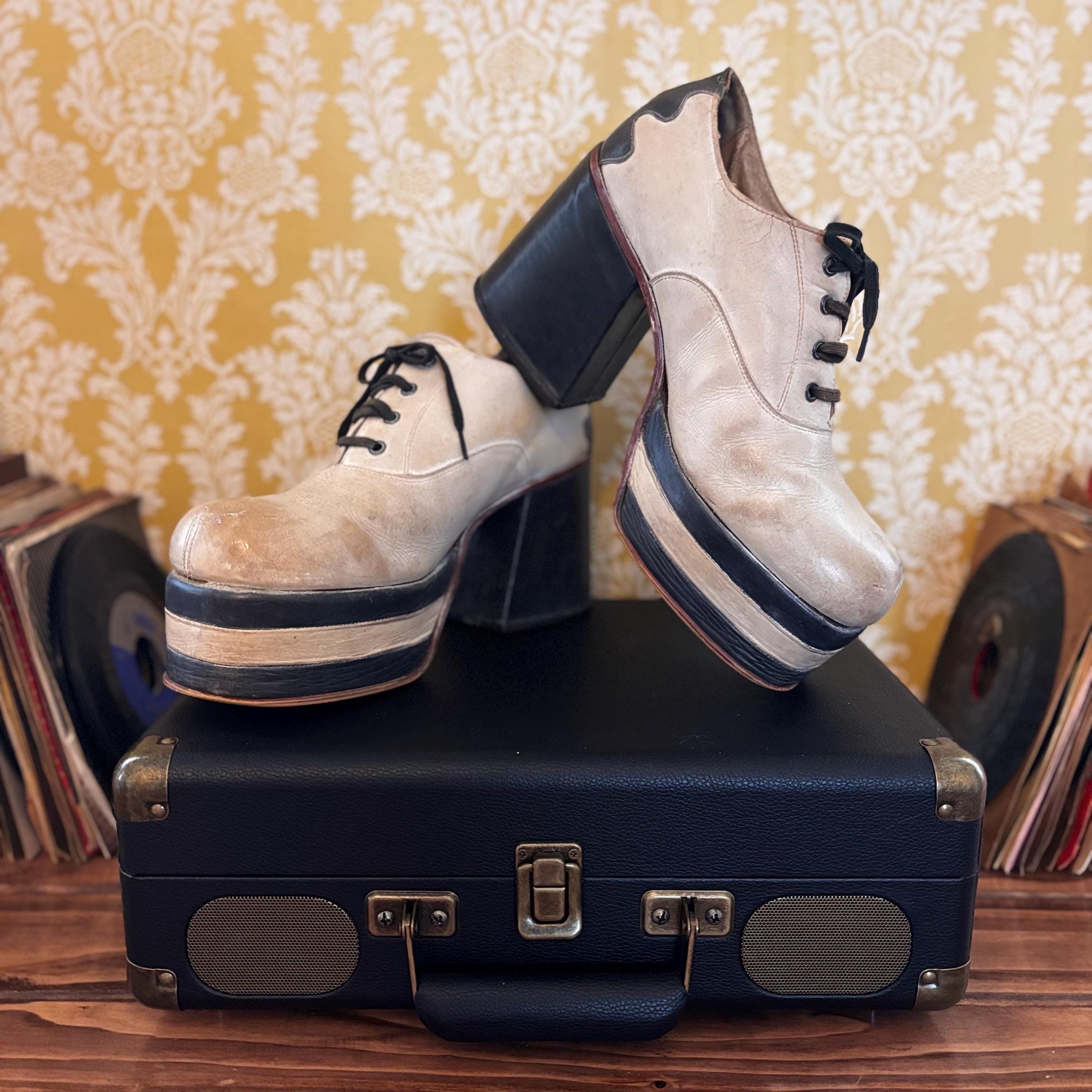 Soul Train Mens Platform Disco Shoes Buy Mens 70s Disco Shoes