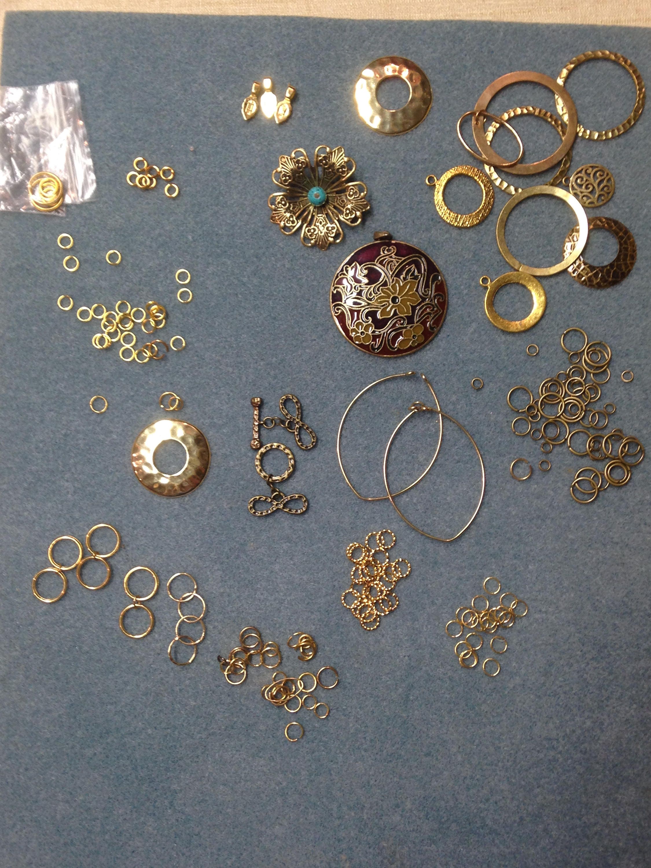 GOLD & COPPER Plated FINDINGS Bulk Lot Free Shipping to Etsy UK