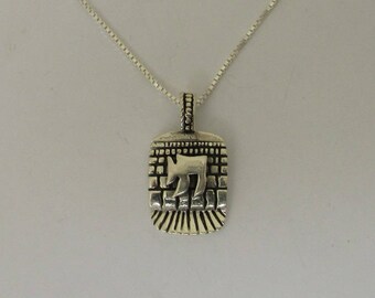 Chain Necklace, Jewish Chai Kotel Necklace, Hebrew Letters Chai symbol of Life, Jerusalem Wall Necklace, Sterling Silver Judaica Necklace