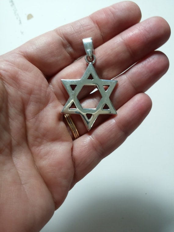 Big star of david necklace online
