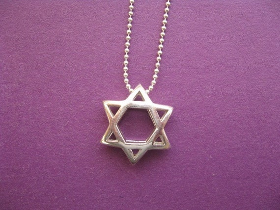 Star of David Necklace Modern Star of 