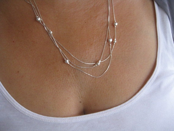 Extra long sterling silver on sale necklaces
