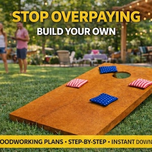 DIY Cornhole Board Plans – Regulation Size PDF Woodworking Build Guide