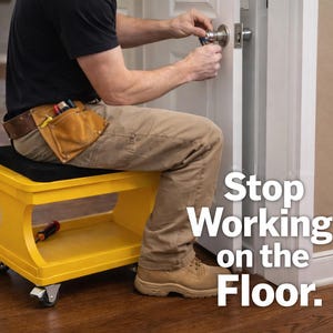 DIY Rolling Shop Stool Plans | Stop Killing Your Knees & Back | Woodworking Project (PDF)