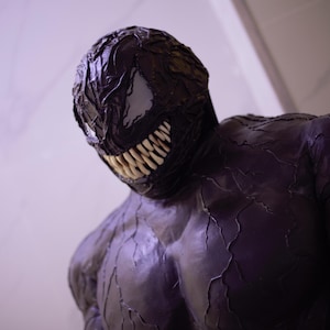Venom Cosplay Costume | Handmade Latex Muscle Suit | Symbiote Comic-Con Outfit | Custom Size | Realistic Villain Cosplay