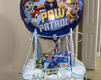 Paw Patrol Hot Air Balloon Diaper Cake