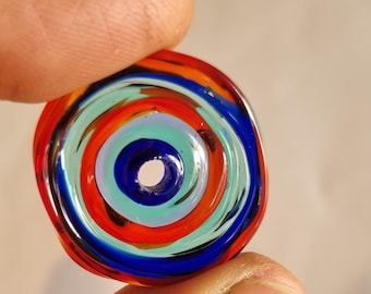 Glasscheiben, handgefertigte Glasscheiben, Lampwork Glasperlen