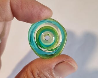 Glasscheiben, handgefertigte Glasscheiben, Lampwork Glasperlen