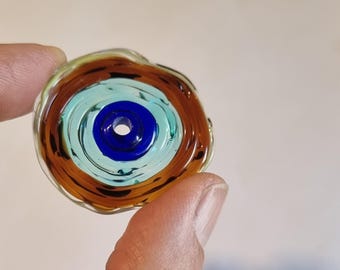 Glasscheiben, handgefertigte Glasscheiben, Lampwork Glasperlen
