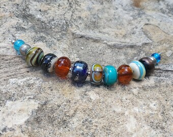 Glass bead set for necklace