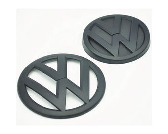 Front Grill And Rear Badge Emblem Set For VW Volkwagen