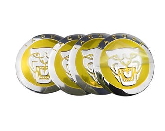 4x Jaguar Alloy Wheel Centre Caps (59mm) with color options