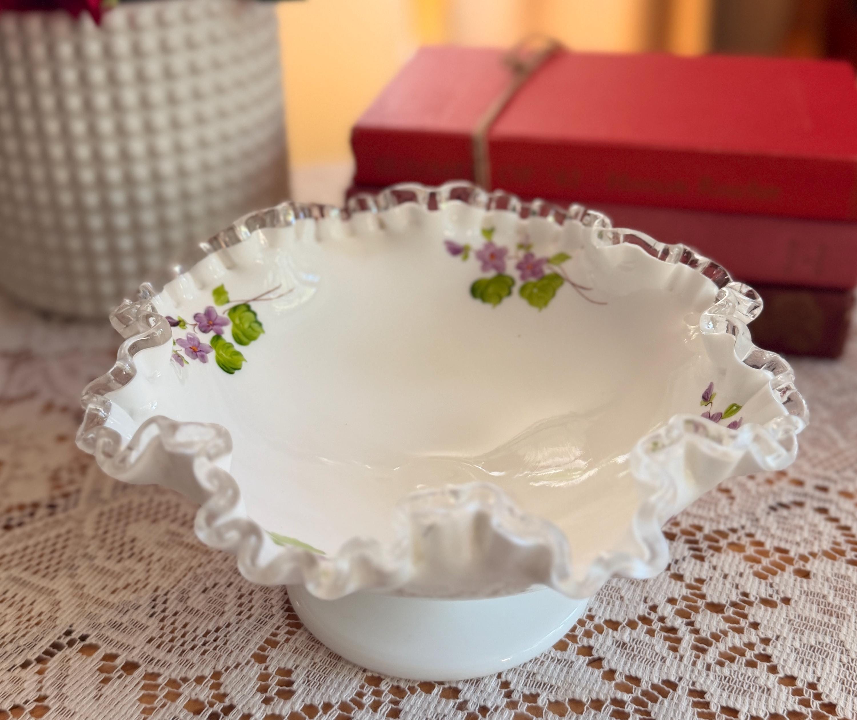Fenton Milk Glass Rare - Etsy
