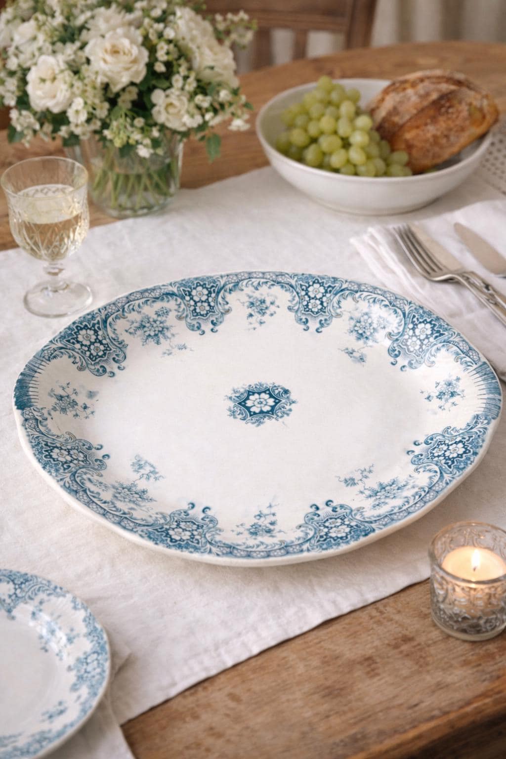 Antique English Transferware Platter “paris” JHW & Sons Hanley