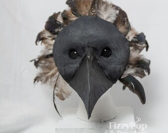 therian black bird mask