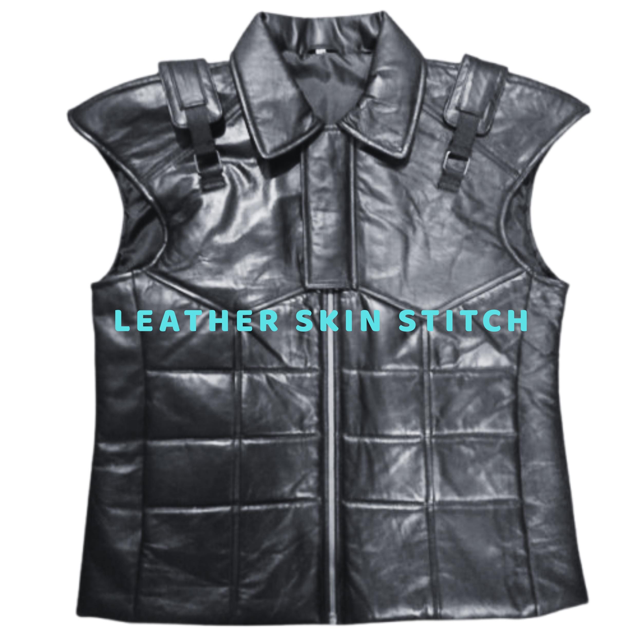 Metal Gear Solid Snake Cosplay Vest Leather Jackets Hand Crafted