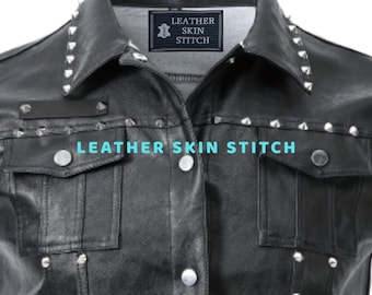 Men's Faux Leather Studded Vest Punk Rock Biker Sleeveless Motorcycle Jacket