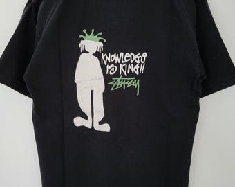 Vintage Stussy Knowledge Is King T Shirt