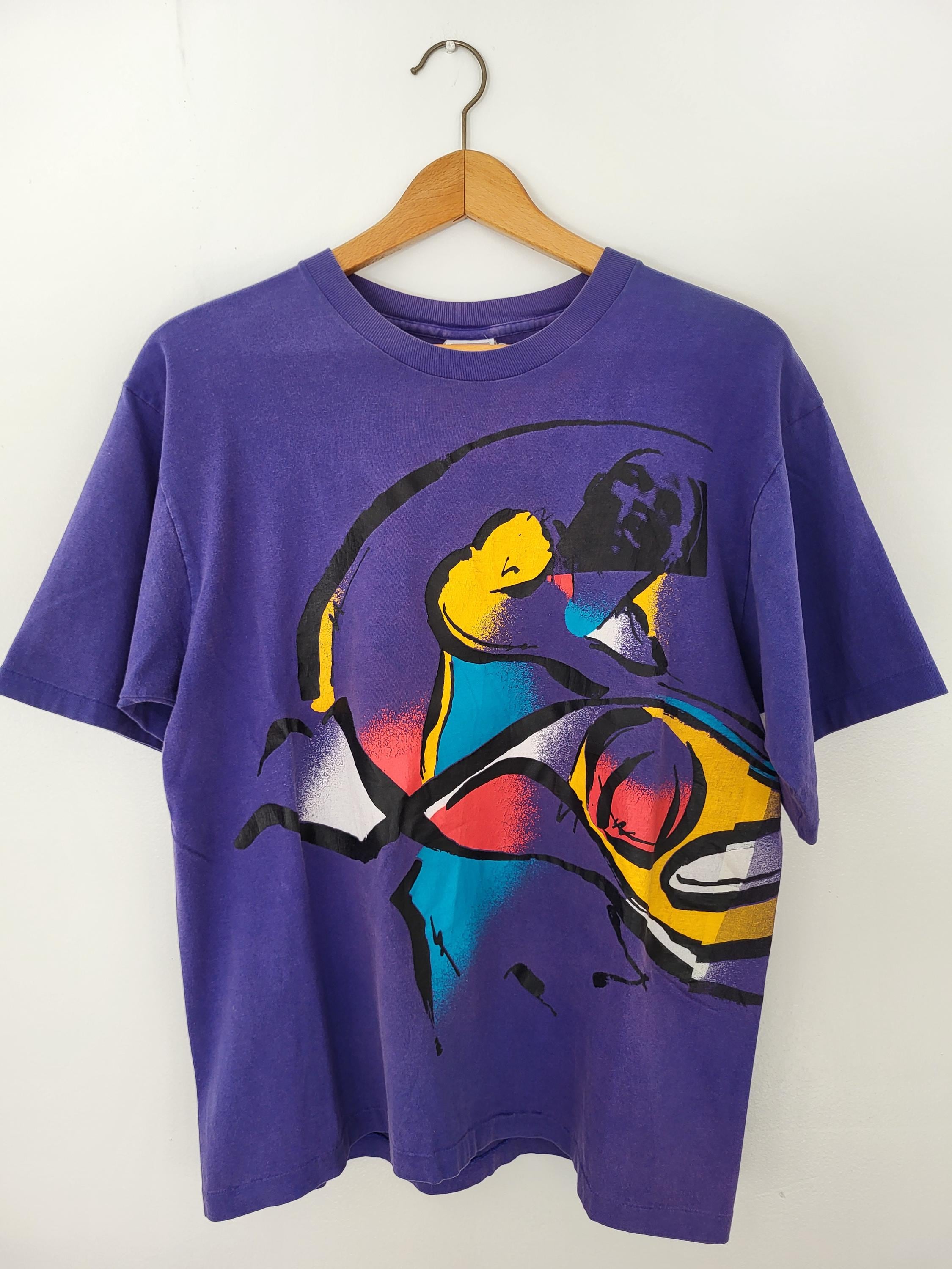 Vintage Nike Jordan Aqua 8 Wraparound T Shirt