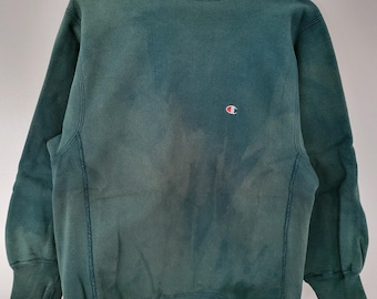 Vintage 1990s Forest Green Champion Reverse Weave Crewneck