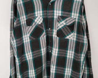 Five Brother Flannel Shirt Red Button up Sz Tall XL 17-17 1/2