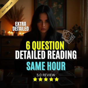 6-frågors tarotläsning samma timme | Snabb, korrekt psykisk insikt om kärlek, karriär och framtid | Detaljerad tarotläsning samma timme
