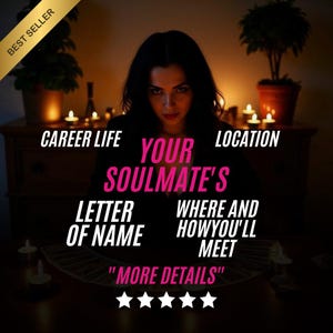 MY SOULMATE Psychic Reading, Name Letter, How & Where You&#39;ll Meet, Career, Love, Marriage, Engagement