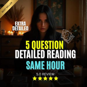 Same Hour 5 Question Tarot Reading | Fast, Accurate Psychic Insight on Love, Career & Future | Detailed Same Hour Tarot Reading