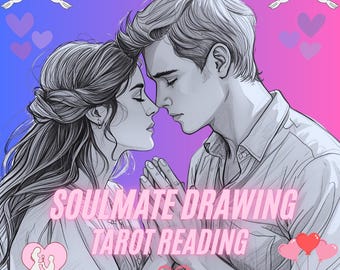 Psychic Soulmate Drawing and Tarot Reading with Same Day Delivery, Accurate Future Partner Insight