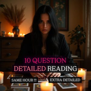 10 Fragen Tarot Lesung Same Hour, Tarot Legung, Psychic Tarot Karten Legung, Zukunft Psychic Legung, Beruf, Liebe, Familie, Gesundheit